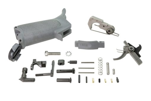 BCMGUNFIGHTER™ AR-15 Enhanced Lower Parts Kit - Wolf Gray